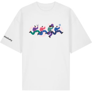 slashwhy agil Oversize T-Shirt Unisex white