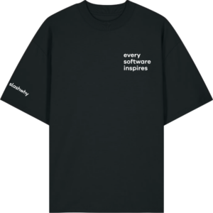slashwhy everysoftware Oversize T-Shirt Unisex black