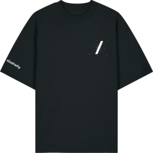 slashwhy Verantwortung Oversize T-Shirt Unisex black