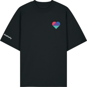 slashwhy Vertrauen Oversize T-Shirt Unisex black