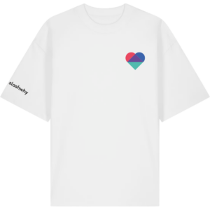 slashwhy Vertrauen Oversize T-Shirt Unisex white